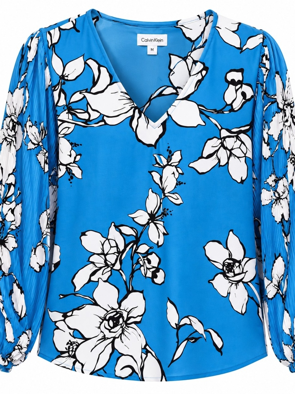 Calvin Klein Floral Top — NWOT — Size Medium